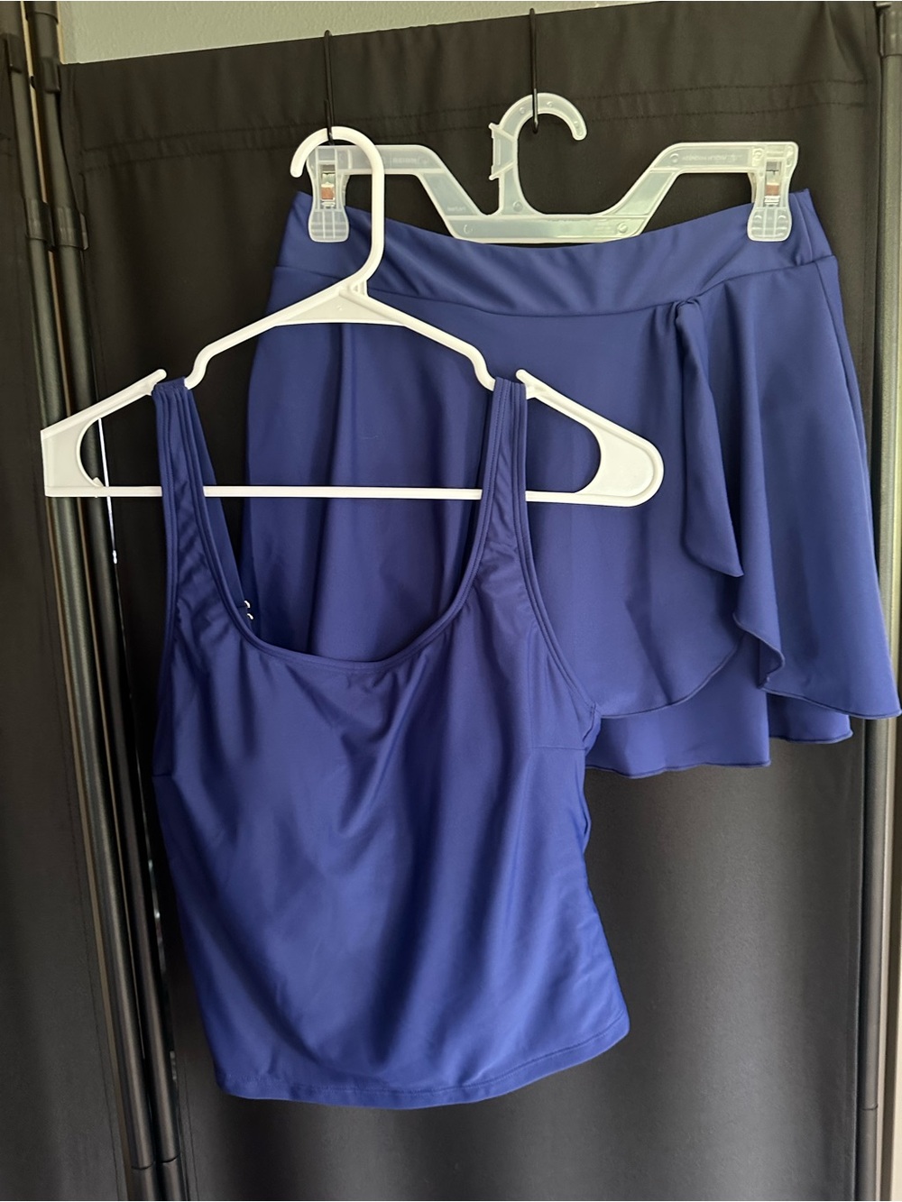 Women’s Royal Blue Tankini Swim Set Swim Skirt Size XS NWT